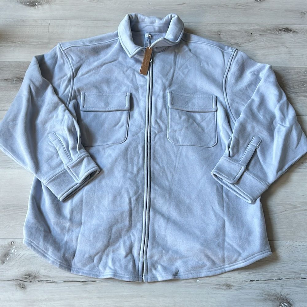 SKIMS Light Blue Long Sleeve Jacket